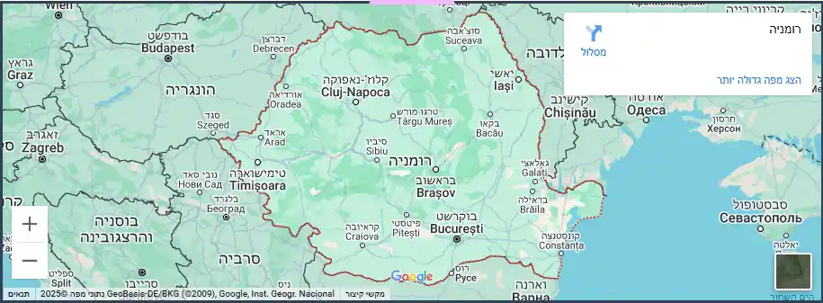 מפה רומניה
